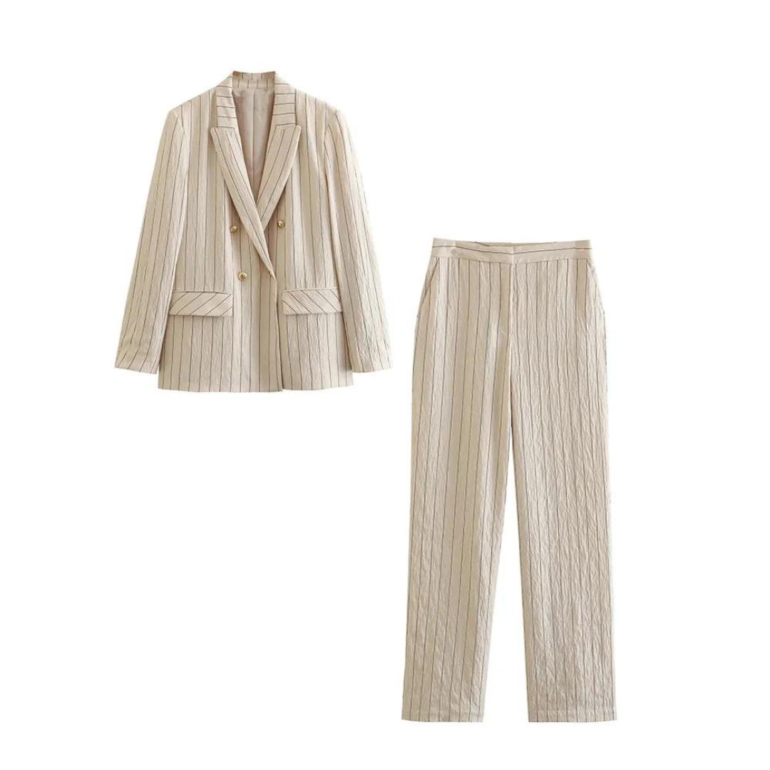 Helena Pinstripe Set