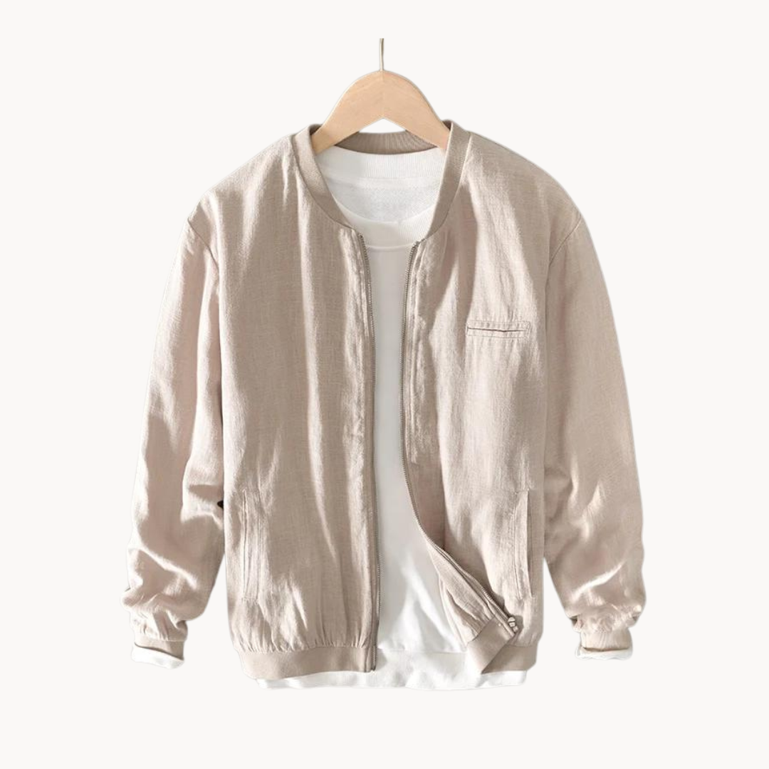 Ole Linen-Blend Bomber Jacket