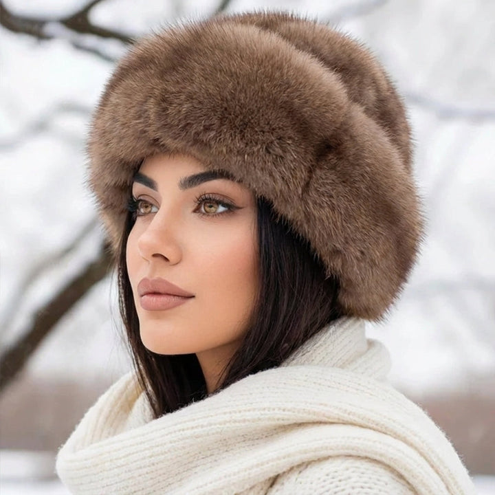 Jasmin | Elegant Hat Made from Natural Mink Fur