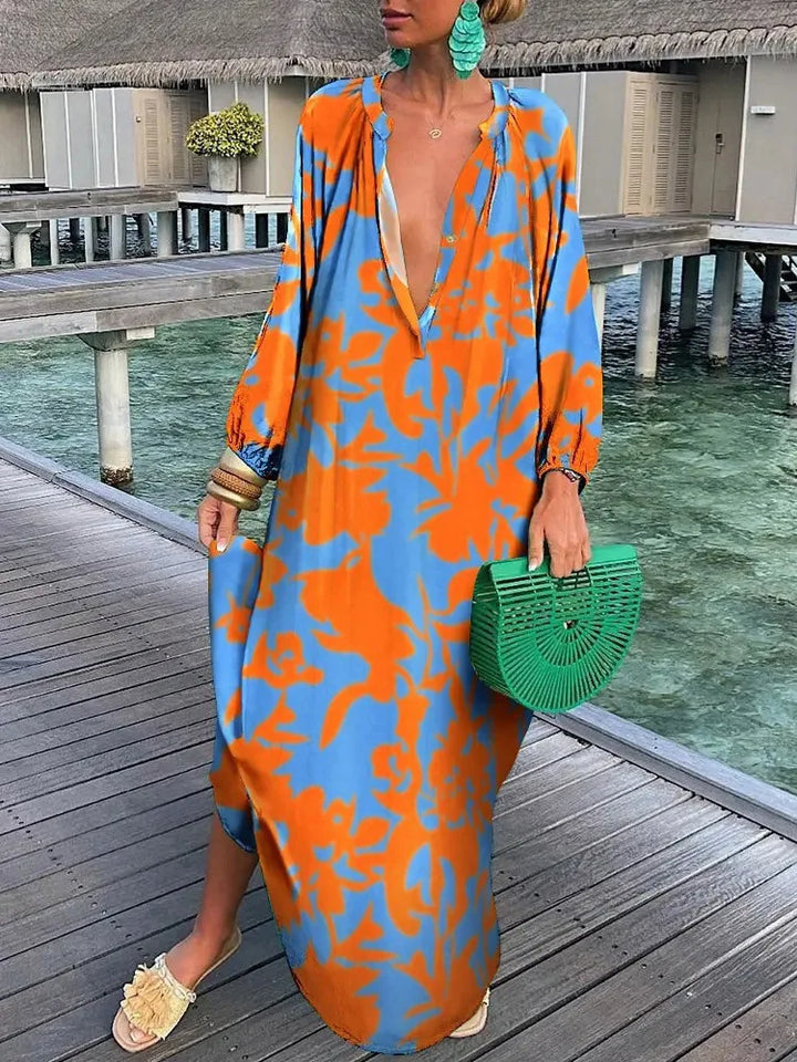 Bea - V Neck Maxi Dress