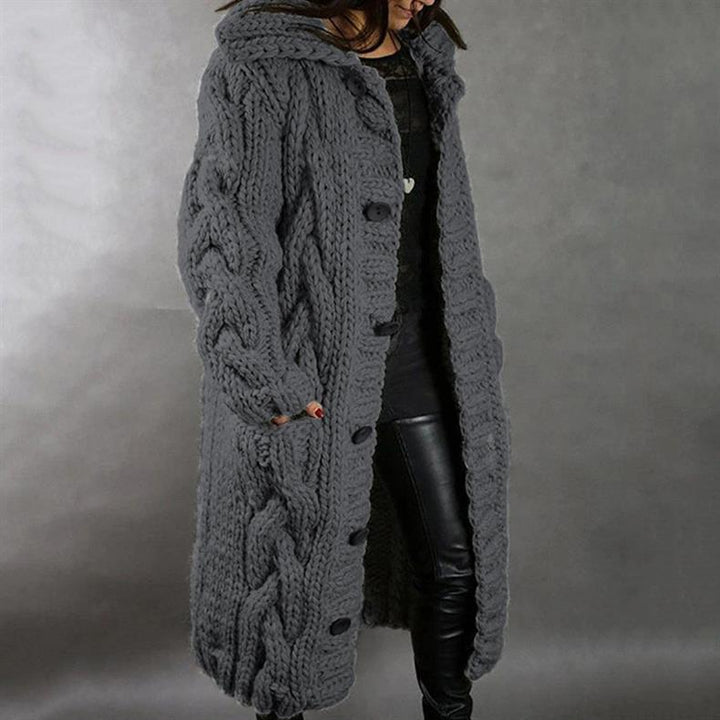 Karin - Elegant Cozy Coat with Tummy Coverage