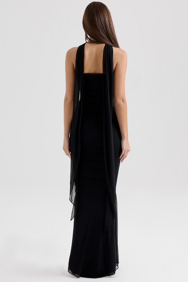 SERAPHINA - MESH CORSET MIDI DRESS
