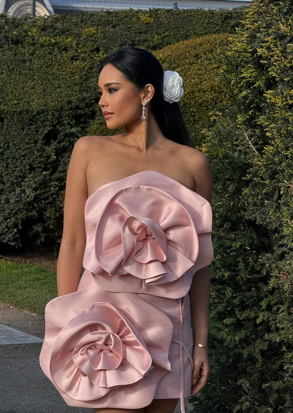 Alana - Flower Mini Dress