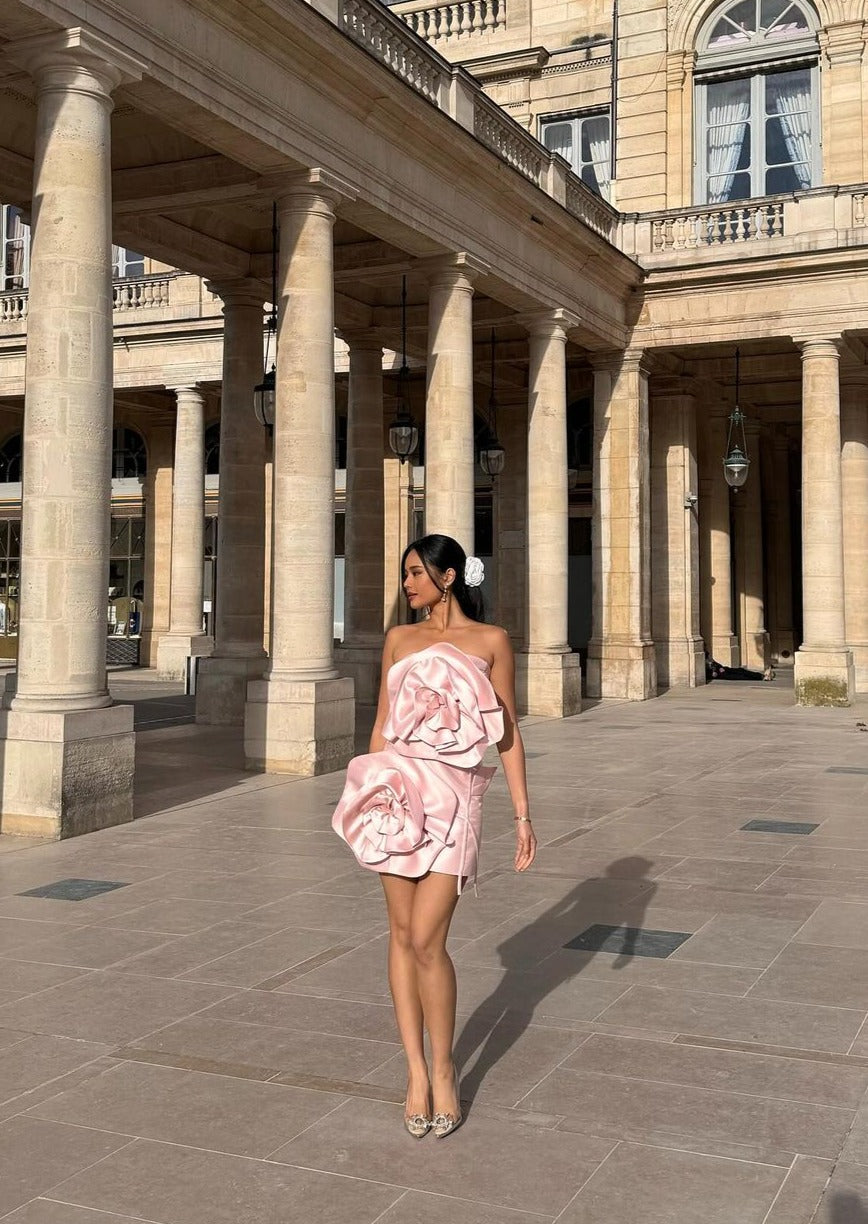 Alana - Flower Mini Dress