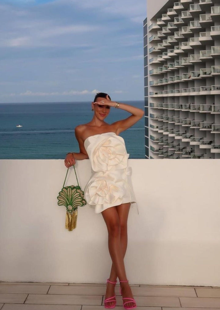 Alana - Flower Mini Dress