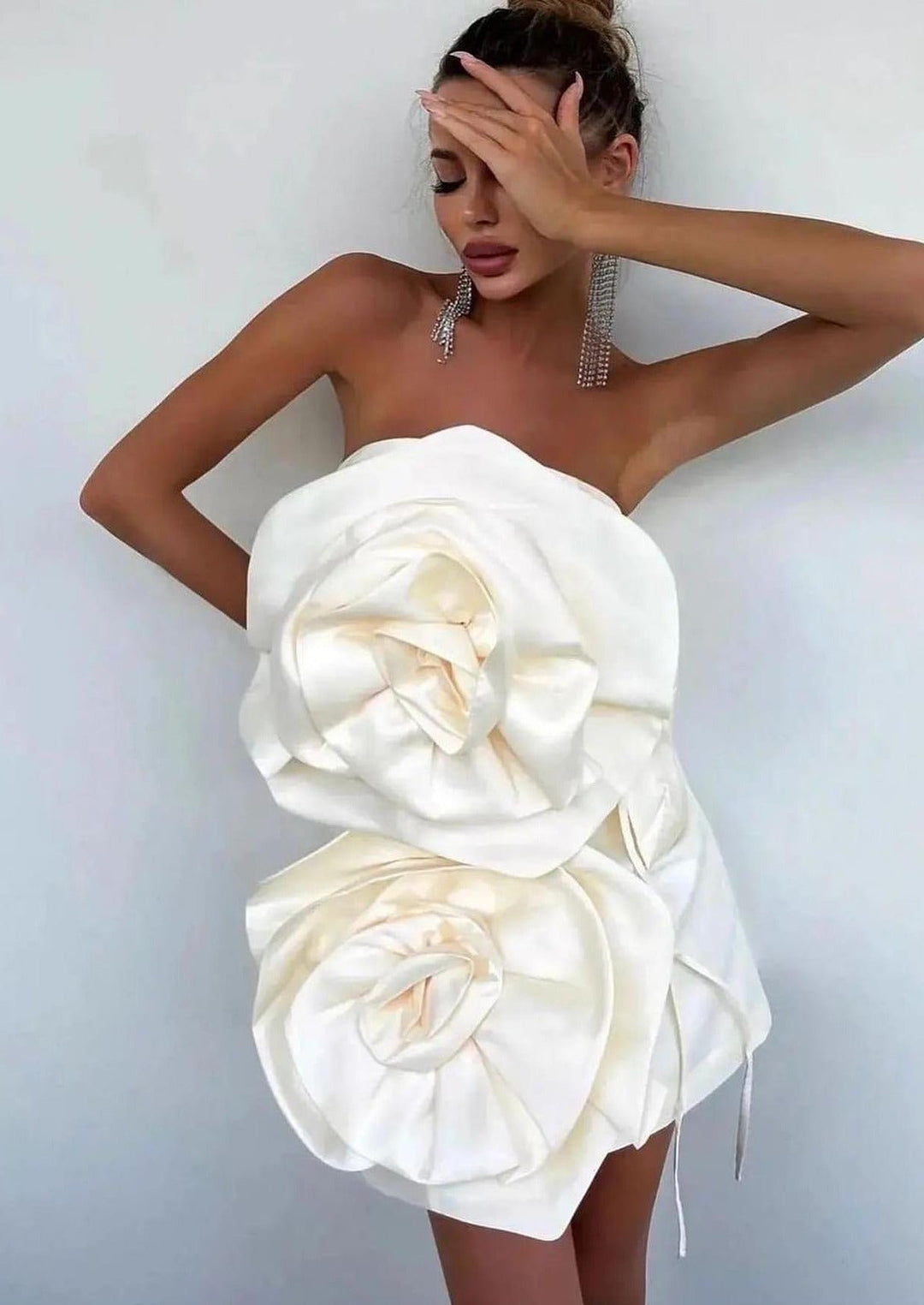 Alana - Flower Mini Dress