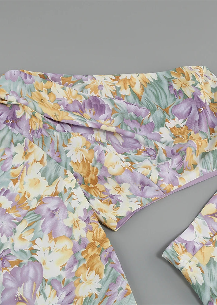 Livvy ™ | One-Sleeve Floral Dress