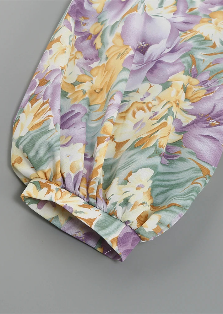 Livvy ™ | One-Sleeve Floral Dress