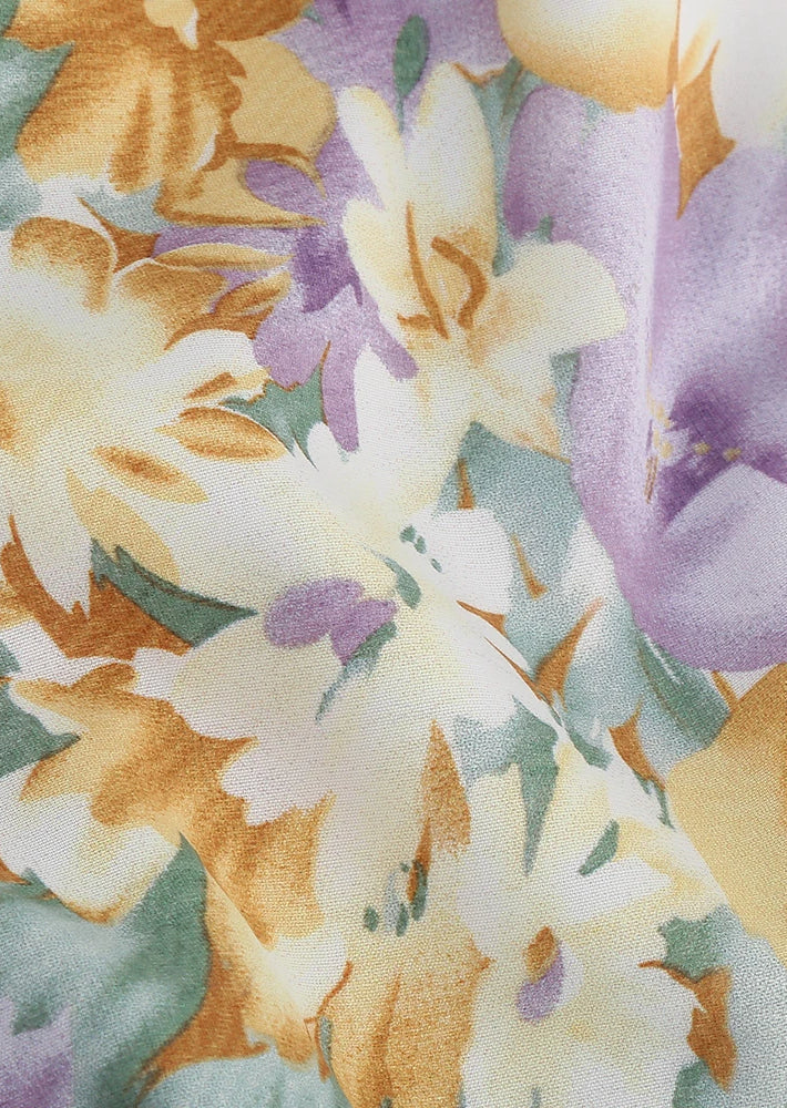 Livvy ™ | One-Sleeve Floral Dress