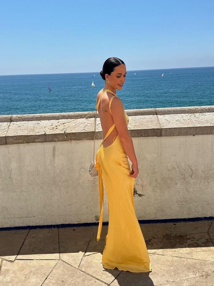 Caroline - Backless Maxi Dress