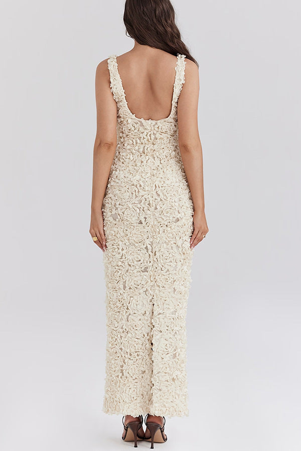 Lyra - Floral Backless Maxi Dress