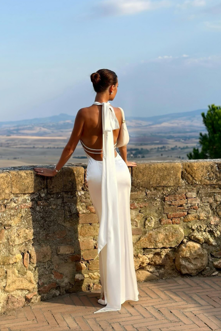Ivy | Maxi abito con perle