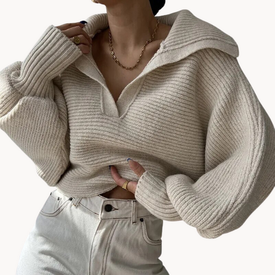 Warmth Ribbed Pullover Sweater