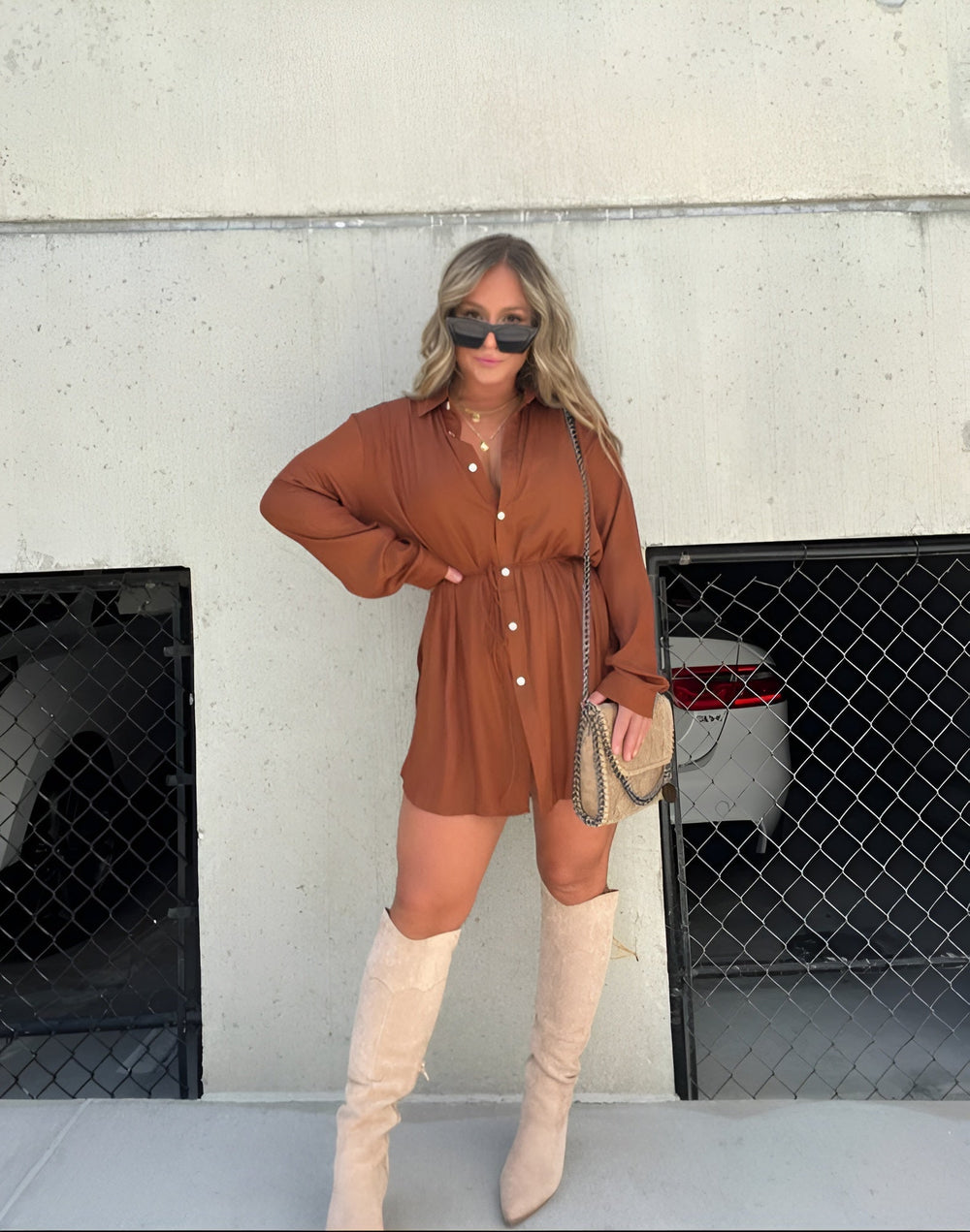 Jessica - Vestito tuta in raso di tendenza