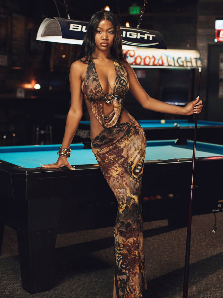 Kelli - Boho backless Maxi Dress