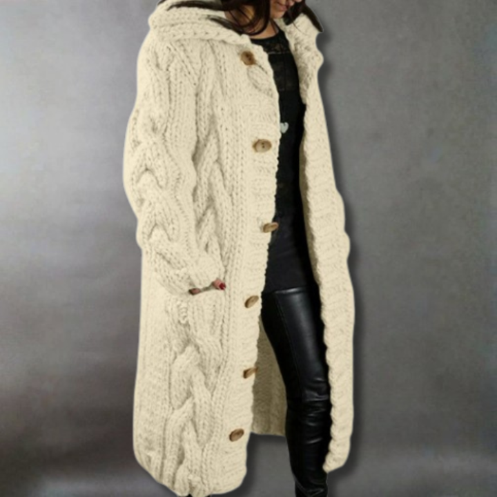 Karin - Elegant Cozy Coat with Tummy Coverage