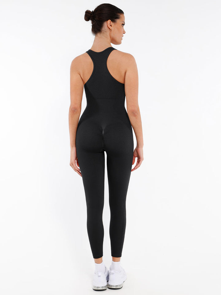 Tuta shapewear senza cuciture e con zip