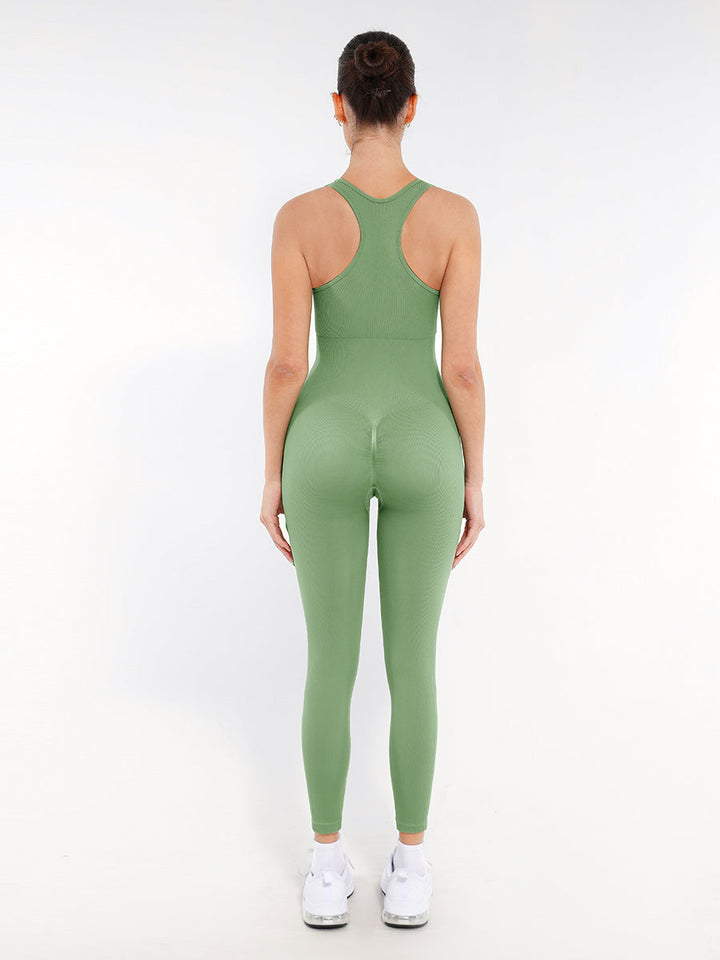 Tuta shapewear senza cuciture e con zip