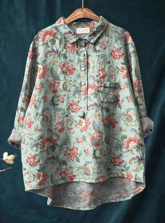 Margot - Classic Floral Blouse