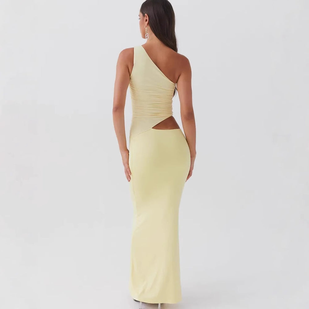 Neomie - Cream Fishtail Maxi Skirt