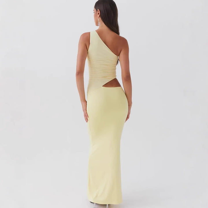 Neomie - Cream Fishtail Maxi Skirt