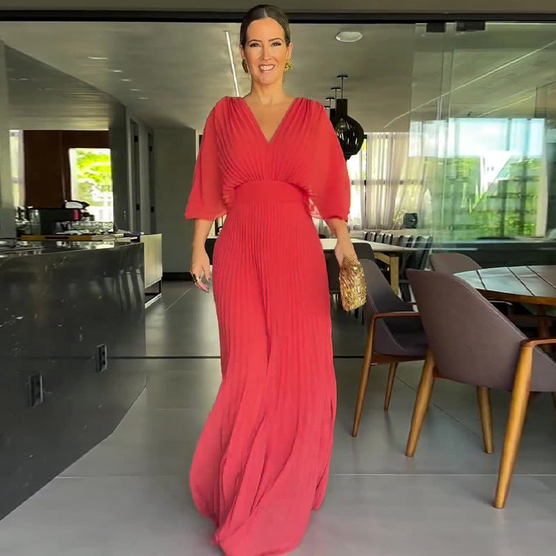 Sassa - Maxi abito con scollo a V