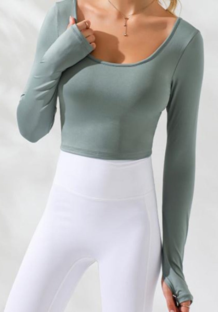Integrated bra t-shirt - Amber