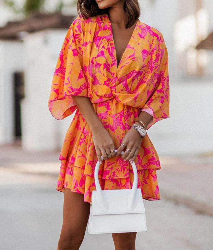 Valora - Floral Mini Dress