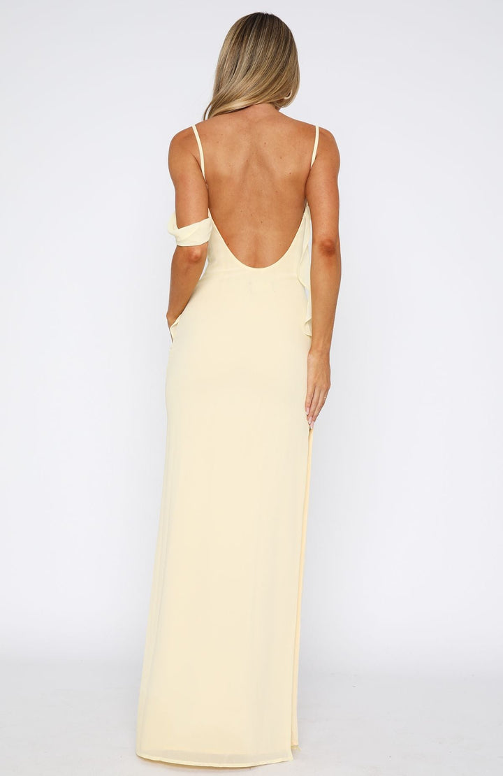 Mae- Lemon Love Blossoms Maxi Dress