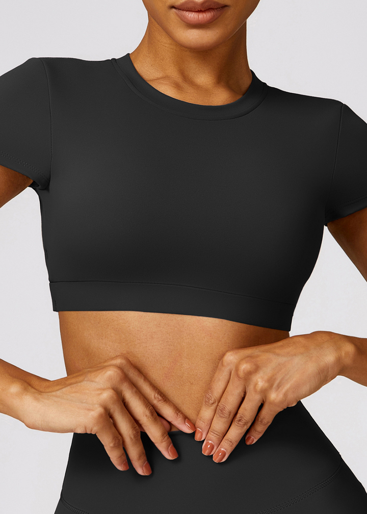 Short Sleeve T-shirt - Built-in Bra - Lina