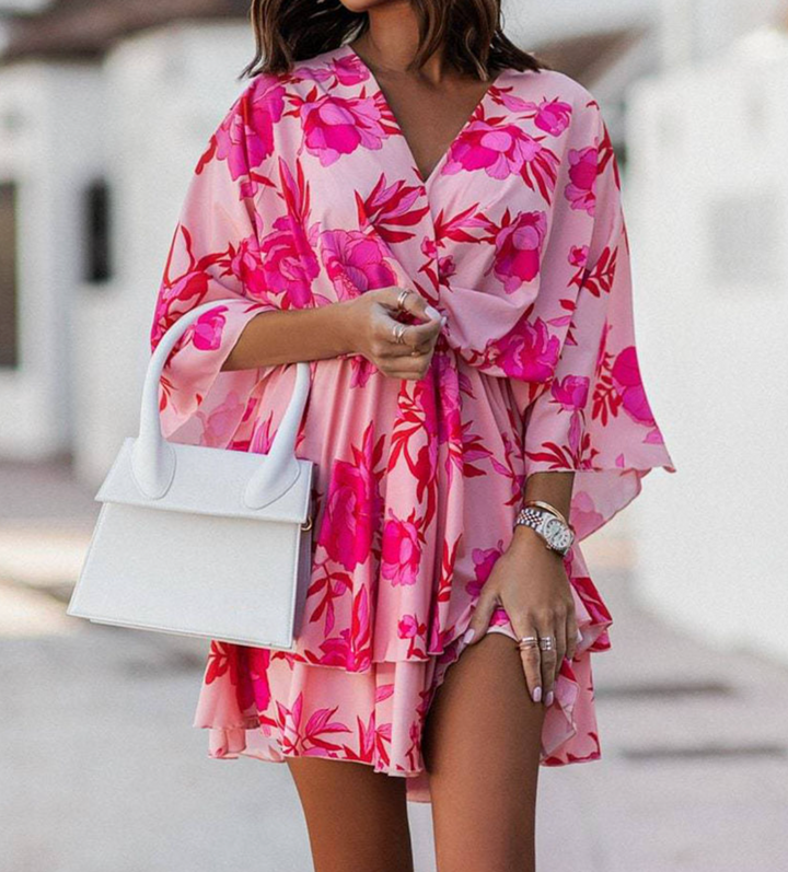 Valora - Floral Mini Dress
