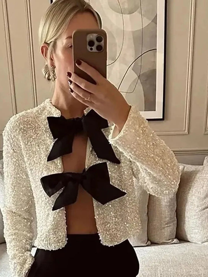 Imani™ | Glittery Bow Top