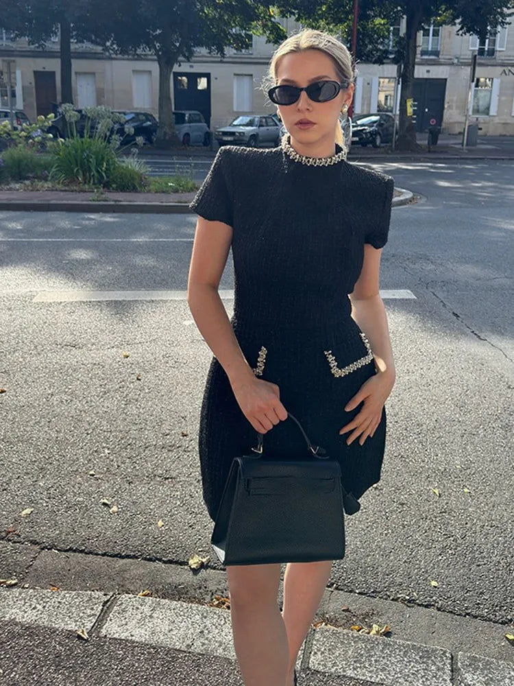 Reeta™ | Cap-Sleeve Mini Dress
