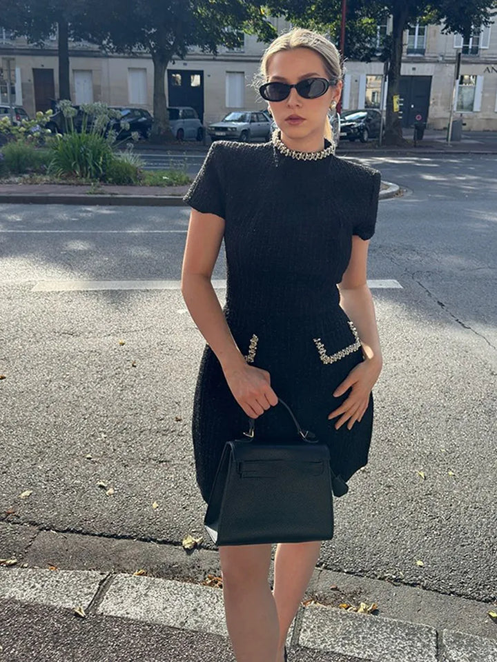 Reeta™ | Cap-Sleeve Mini Dress