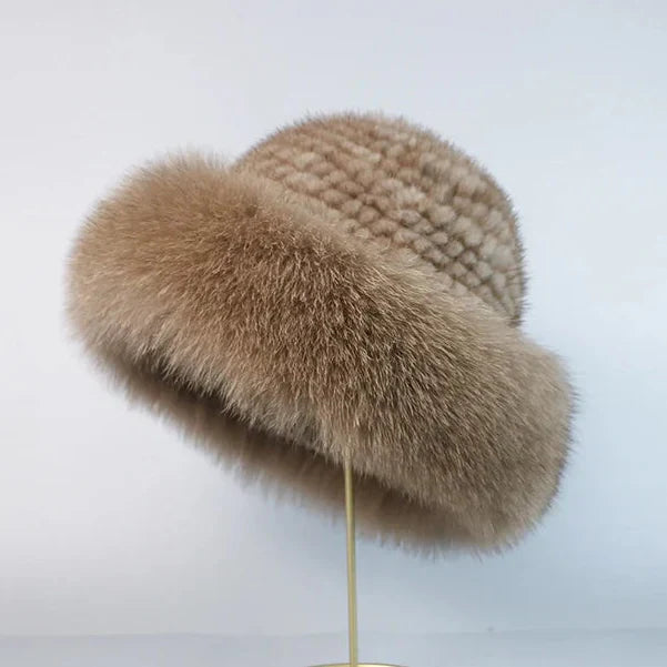 Jasmin | Elegant Hat Made from Natural Mink Fur