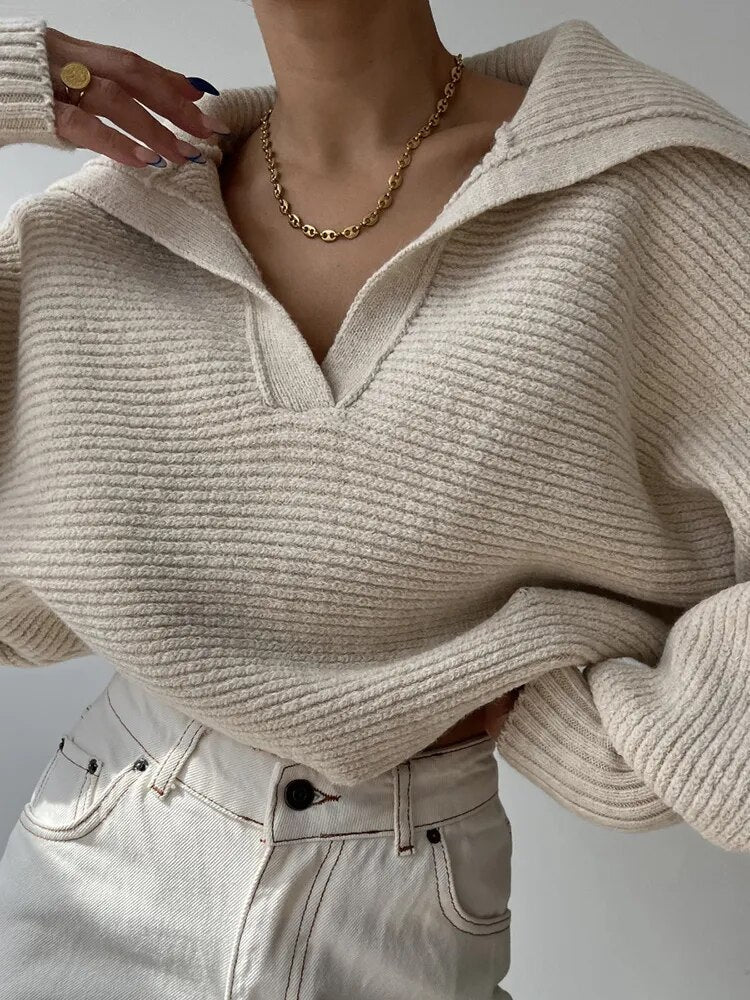 Warmth Ribbed Pullover Sweater