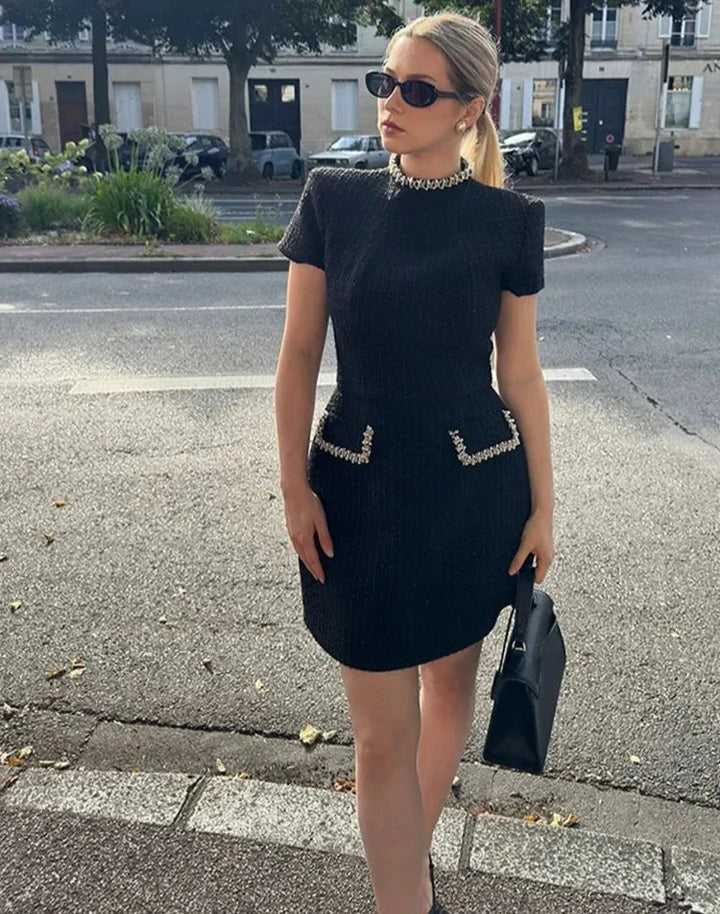 Reeta™ | Cap-Sleeve Mini Dress