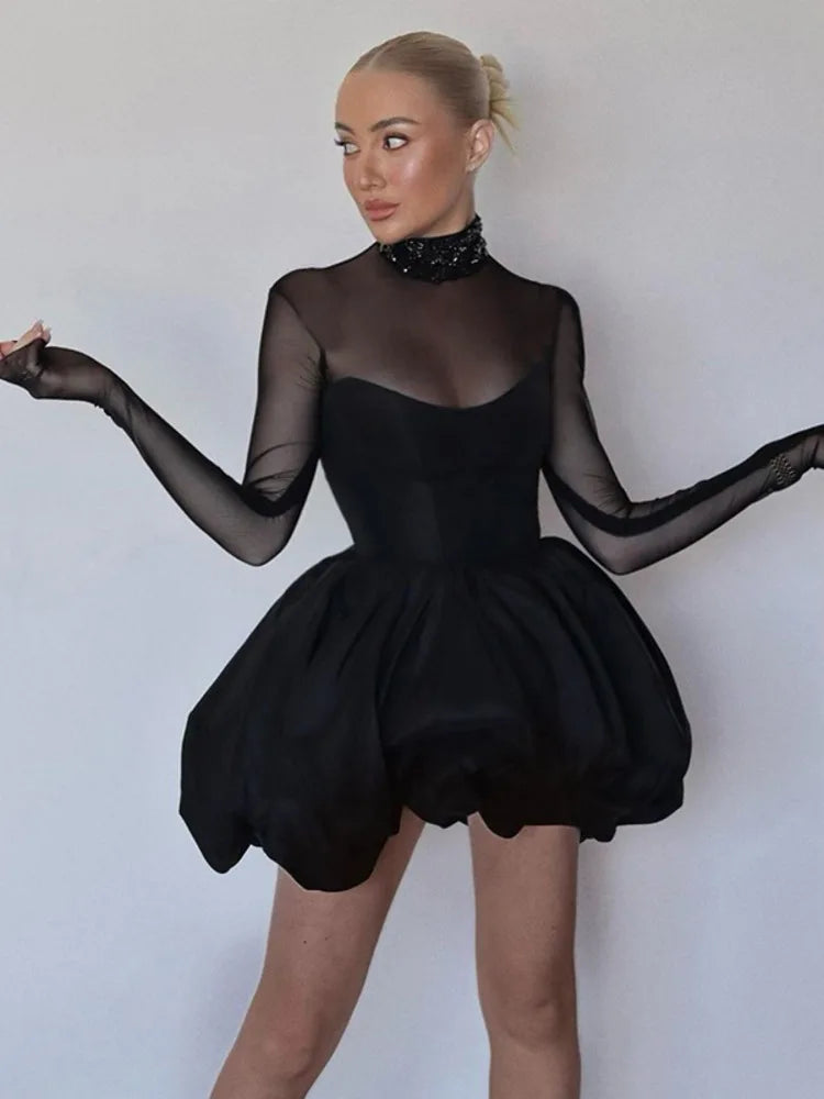 Virginia™ | Mesh balloon dress