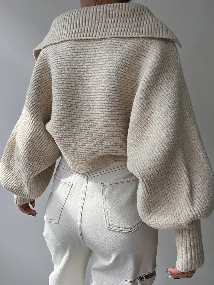 Warmth Ribbed Pullover Sweater