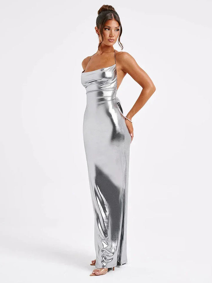 Hayden™ | Metallic maxi dress