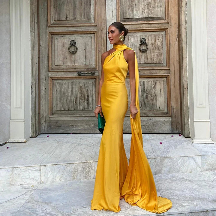 Adaline - Timeless Cape Maxi Dress