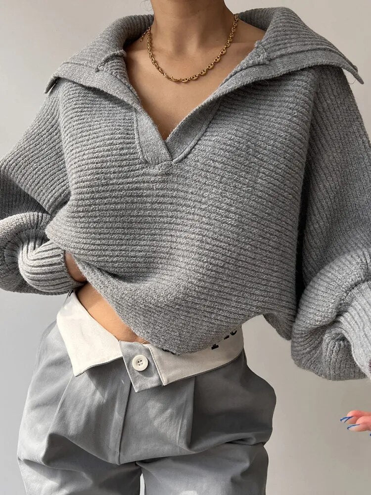 Warmth Ribbed Pullover Sweater