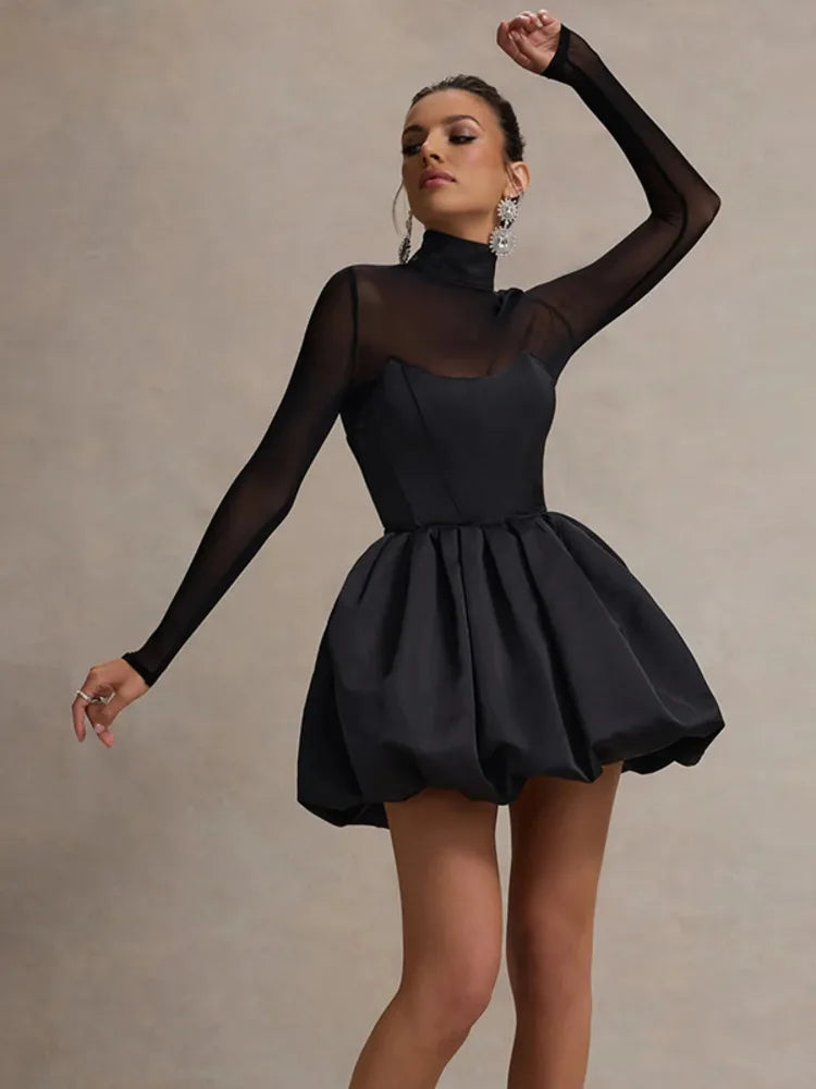 Virginia™ | Mesh balloon dress