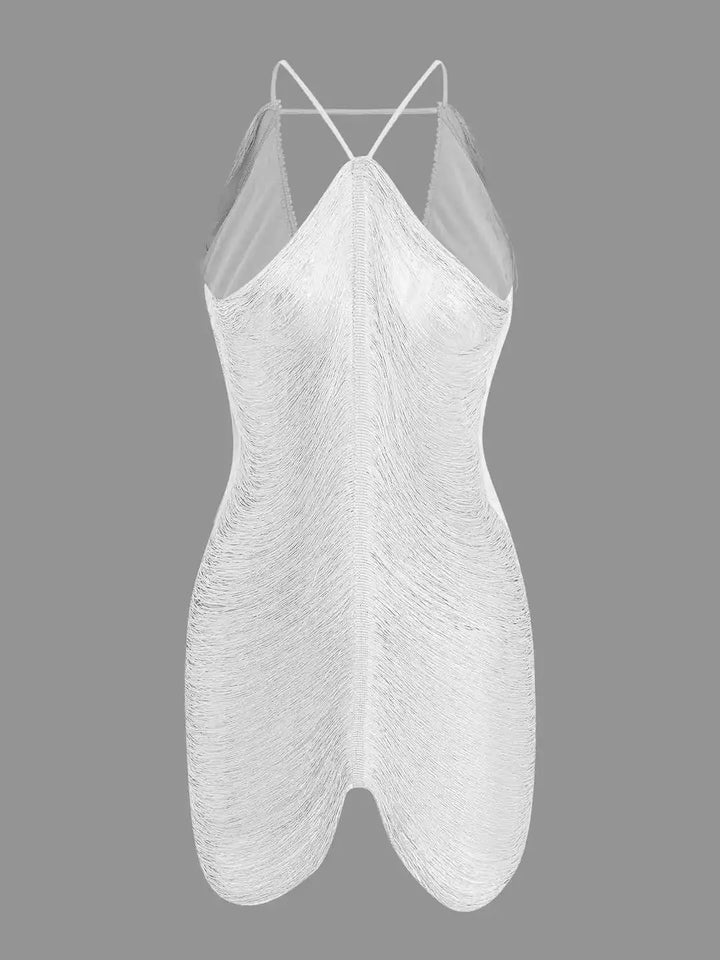 Ailani - Glamorous Fringe Mini Dress