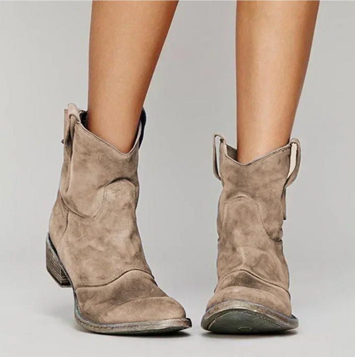 Roselle -  Suede Western boots