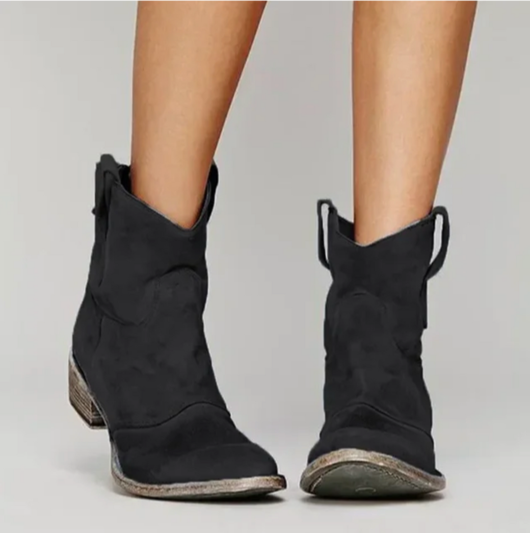 Roselle -  Suede Western boots