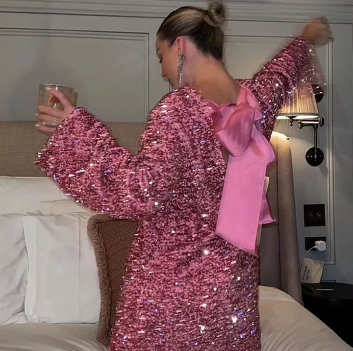 Izzy™ | Sequin Bow Dress