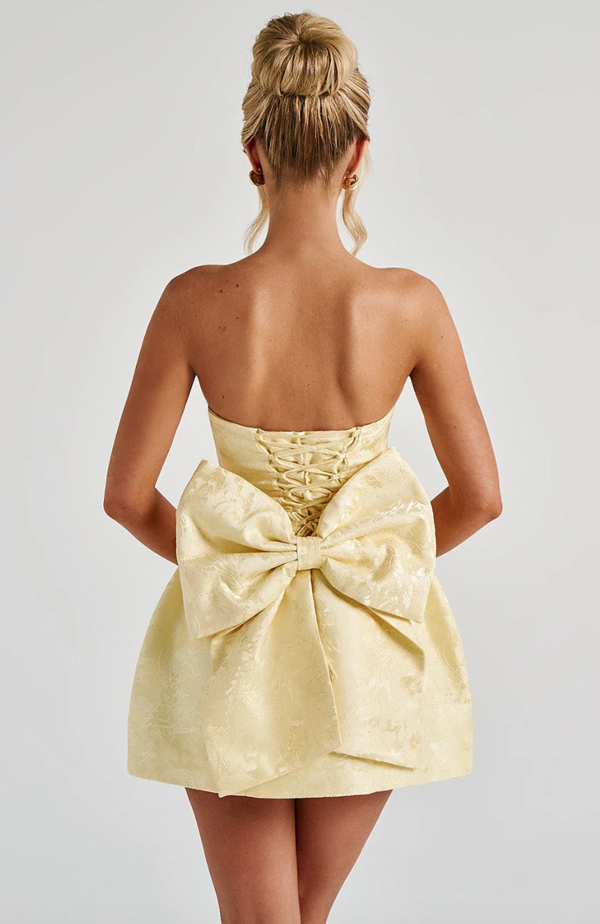 Avy - Stunning Bow Mini  Dress