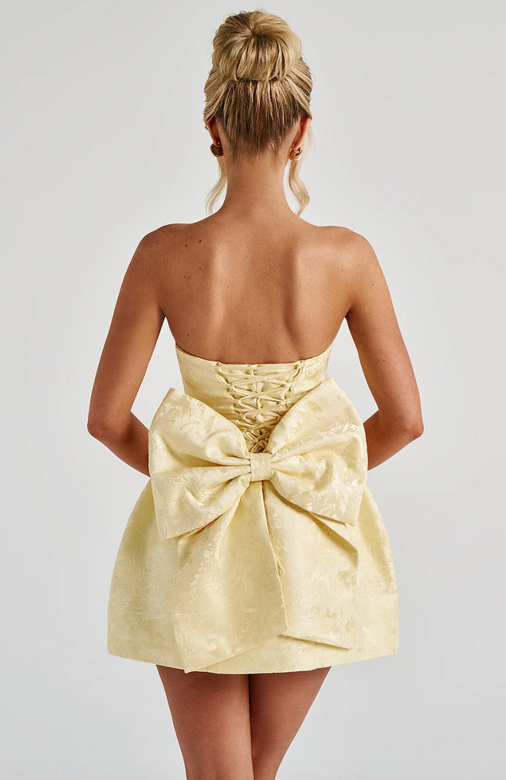 Avy - Stunning Bow Mini  Dress