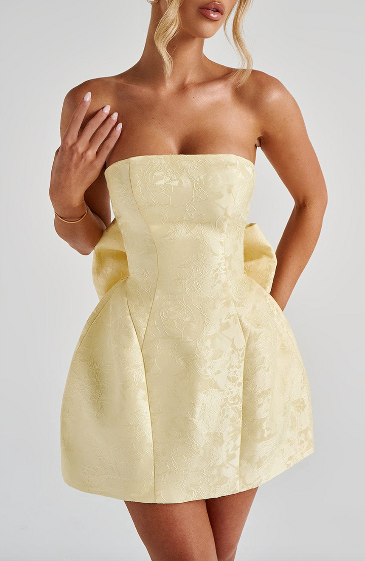 Avy - Stunning Bow Mini  Dress